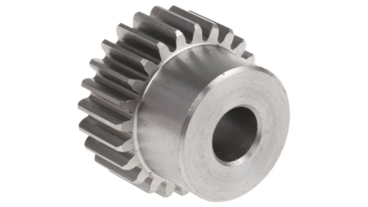 Koło zębate walcowe, moduł: 1, l.zębów: 24, śr. piasty: 20mm, śr. otworu: 8mm, Stal nierdzewna