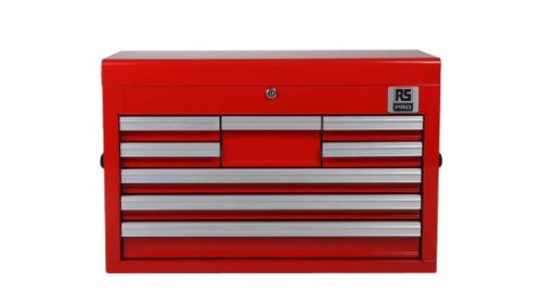 Szafka na narzędzia, 8-szufladowa, 660 x 307 x 427mm, materiał: Stal, RS PRO