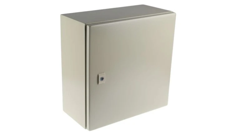 Szafka ścienna rozdzielcza RAL 7032, materiał: Stal, IP66, 400 x 400 x 200mm, RS PRO