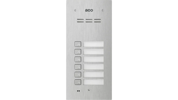 Panel zewnętrzny COMO-PRO-A6 6-przyciskowy podtynkowy p/t