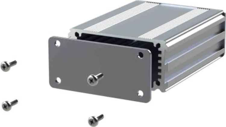 Obudowa urządzeń elektronicznych, aluminiowa, Srebrny, 80 x 63.5 x 30mm, RS PRO