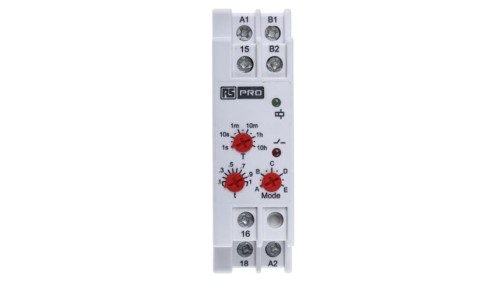 Timer Relay Wielofunkcyjne funkcyjny 0.1 s → 10h SPDT 1-stykowy SPCO 24 → 240V ac/dc