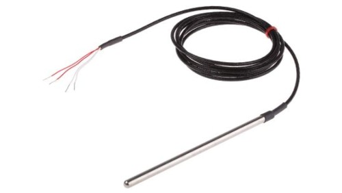 Termopara typ PT 100, -50C do +250C 150mm kabel 2m, Stal nierdzewna