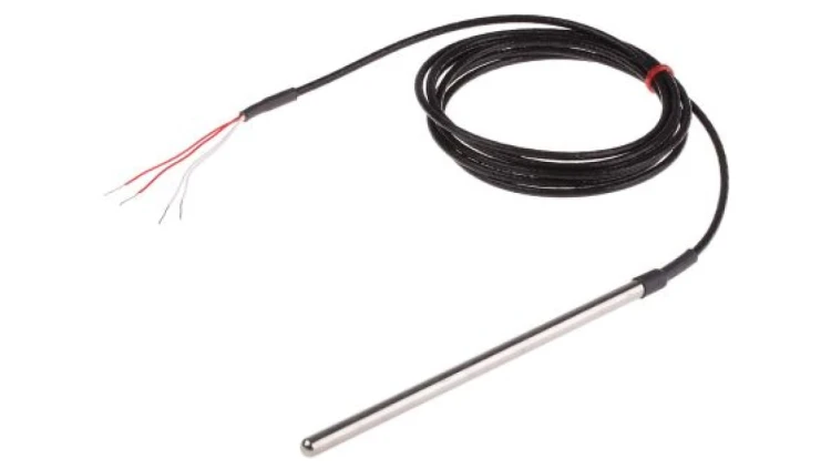 Termopara typ PT 100, -50C do +250C 150mm kabel 2m, Stal nierdzewna