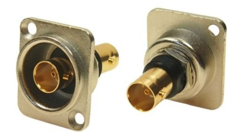 Złącze BNC, 75, 12GHz, Męski, Lutowane, Montaż na panelu +70C -35C
