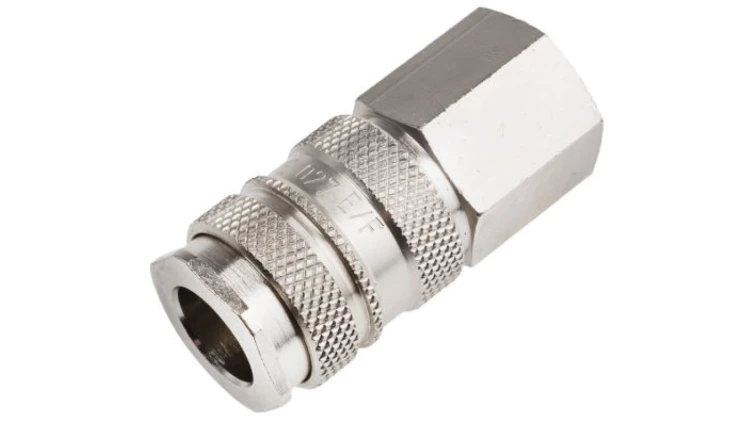 Szybkozłączka pneumatyczna, materiał Mosiądz, złącze G 3/8 żeńskie, RS PRO CEJN 410, Rectus 27, TST 410