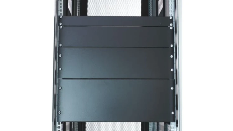 Panel zaślepiający do szafy RACK, 1U, 483 x 9mm, kolor: Szary, RS PRO