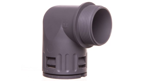 Dławnica kątowa do węża osłonowego PG29 IP68 SILVYN KLICK 90 stopni 29 szara 61801060