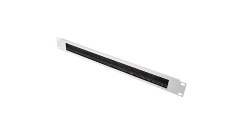 Panel przelotowy, Panel wejścia kabli, do użytku z: Moduł Rack 1U, materiał: Stal, 483 mm x 10 mm x 1 Ucal