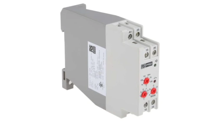 Timer Relay Wielofunkcyjne funkcyjny 0.1 s → 10h DPDT 2-stykowy DPCO 24 → 240V ac/dc