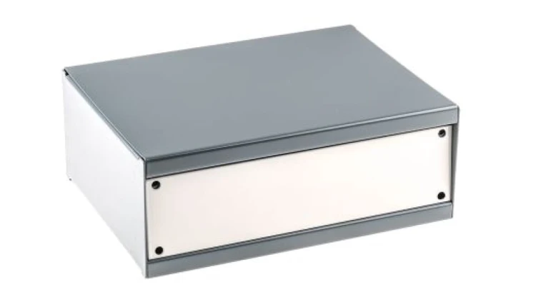 Obudowa urządzeń elektronicznych, Stal walcowana na zimno, Szary, 204 x 152 x 76mm, RS PRO