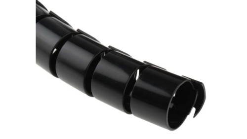 Opaska spiralna, Ø 20 → 23mm, materiał: PA 6, kolor: Czarny, RS PRO