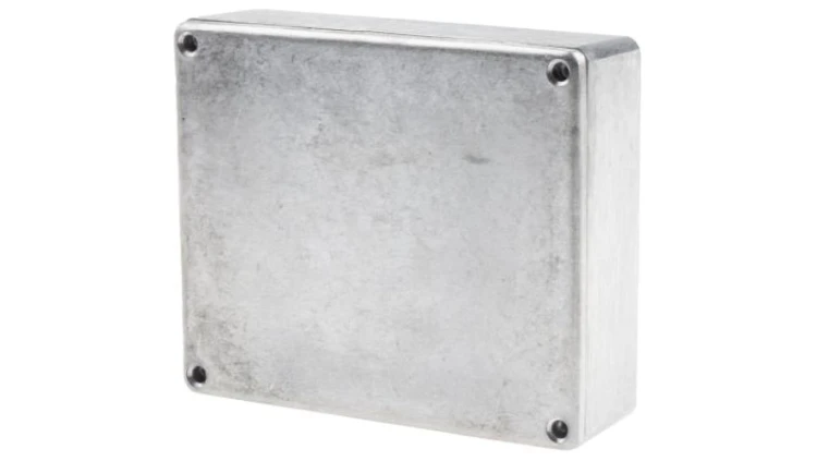 Obudowa ekranowana Srebrny, 119.9 x 100 x 35.7mm, RS PRO
