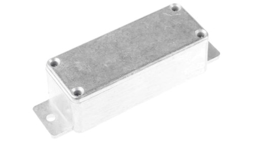 Obudowa ekranowana Srebrny z kołnierzem IP65 Neopren, 113.9 x 35.1 x 30mm, RS PRO