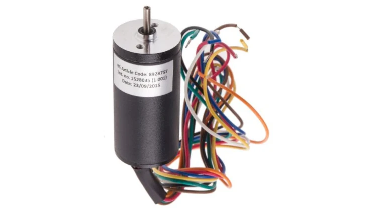 Silnik DC, 24 V, 1,1 A, 4600 obr./min, 0,021 Nm, RS PRO