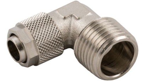 Złącze kątowe gwint R 1/8 męskie, Wciskane 4 mm RS PRO 176-0951 /10szt./