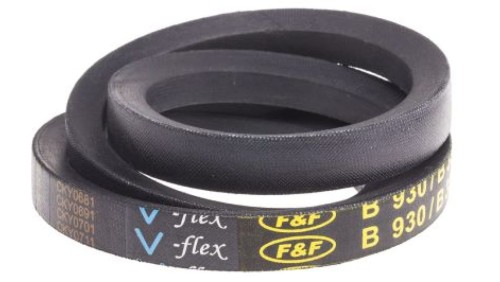 Pas napędowy, profil B, materiał: PET, guma, 17mm x 11mm x 889mm, RS PRO