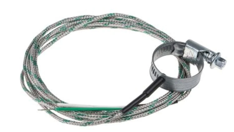 Termopara typ K do +1100C 2m kabel 2m, Stal nierdzewna 316 Zgodność z RoHS