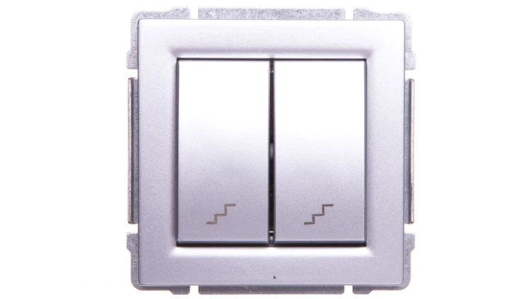 KOS66 Łącznik schodowy podwójny aluminium 664019