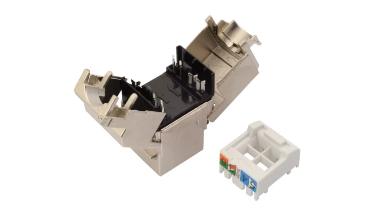 Keystone Solarix CAT6 STP RJ45 czarny samozaciskowy SXKJ-6-STP-BK-SA