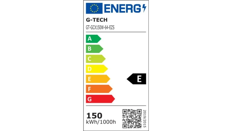 Naświetlacz LED 150W, 12000lm IP65, 120, 6400K, czarny GT-GCX150W-64