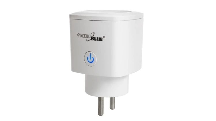 Zdalnie sterowane gniazdko WiFi GreenBlue, Android/iOS/Alexa/Google Home, zuż. energii, timer, max 3680W, typ E, GB720 E
