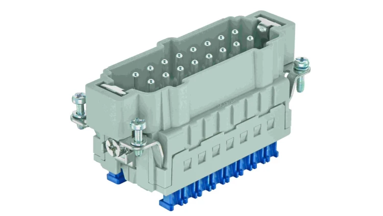 Złącze HAN prostokątne męskie 16pin 16A 500V 09330162648