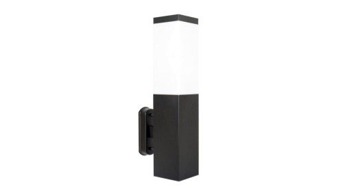 Kinkiet zewnętrzny Inox Kwadratowa SS802-A BL, E27 max 40W, kolor czarny 0438621