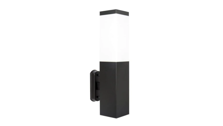 Kinkiet zewnętrzny Inox Kwadratowa SS802-A BL, E27 max 40W, kolor czarny 0438621