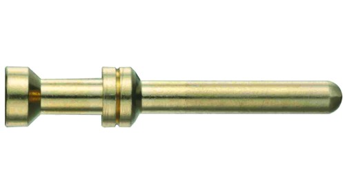 Styk HAN męski złocony 1,5mm 16A 09330006116