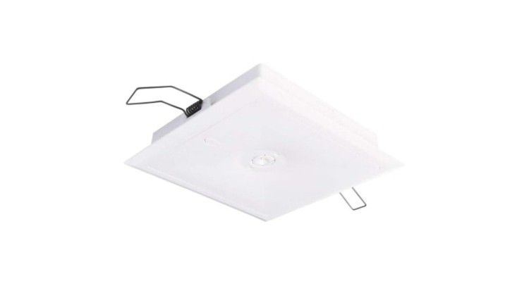 Intelight Oczko awaryjne N/T STARLET QUAD LED SO 150 SA 3H MT IP20 MANUAL TEST 3,5W białe 92814 + ramka do wpuszczenia w sufit 9