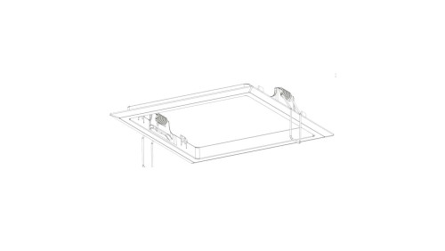 Intelight Ramka do montażu podtynkowego STARLED QUAD czarna 92820