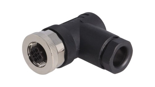 Złącze okrągłe M12 żeńskie kątowe nieekranowane 5pin 60V PG9 T4112402051-000