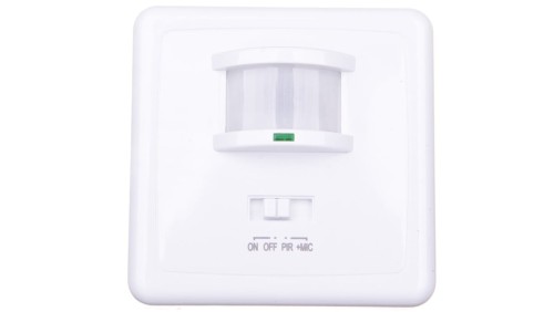 Czujnik ruchu MARID JQ-L PIR 40-500W IP20 podtynkowy zasięg do 12m 150 st. 3–2000 lx 30-90dB biały 08910