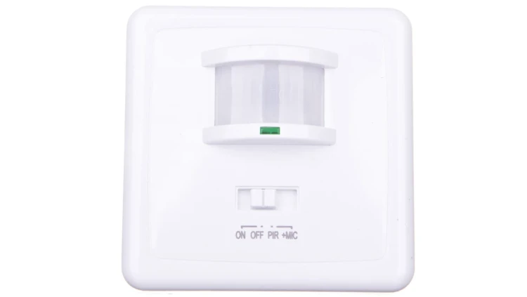 Czujnik ruchu MARID JQ-L PIR 40-500W IP20 podtynkowy zasięg do 12m 150 st. 3–2000 lx 30-90dB biały 08910