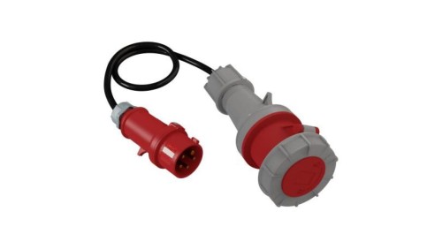 Adapter 1m z wtyczki CEE 400V/32A/5P na gniazdo siłowe 400V/63A/5P 2797