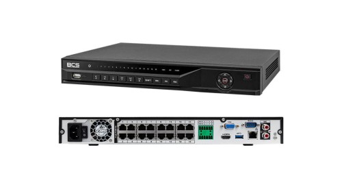 Rejestrator IP 16-kanałowy 8 Mpix BCS-L-NVR1602-A-4KE-16P