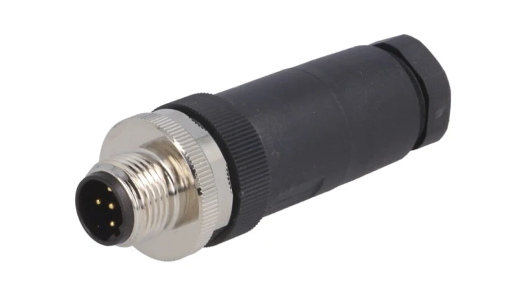 Złącze okrągłe M12 męskie proste nieekranowane 5pin 60V PG9 T4111402051-000