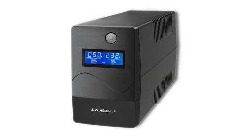 Qoltec Zasilacz awaryjny UPS Line Interactive Monolith 650VA 360W LCD USB RJ45