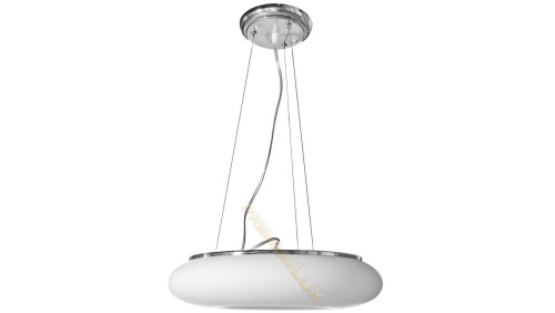 Lampa DOMENICA fi520*H1500mm 4xE27 BIAŁA Szkło + metal