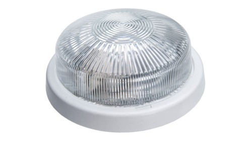 Oprawa STAR, E27, 100W, biała-polipropylen, klosz przeźroczysty-szkło, IP44 A2220