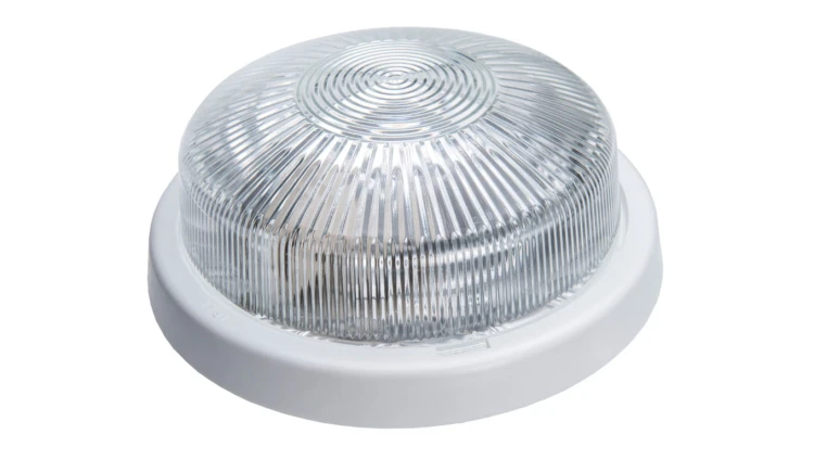 Oprawa STAR, E27, 100W, biała-polipropylen, klosz przeźroczysty-szkło, IP44 A2220