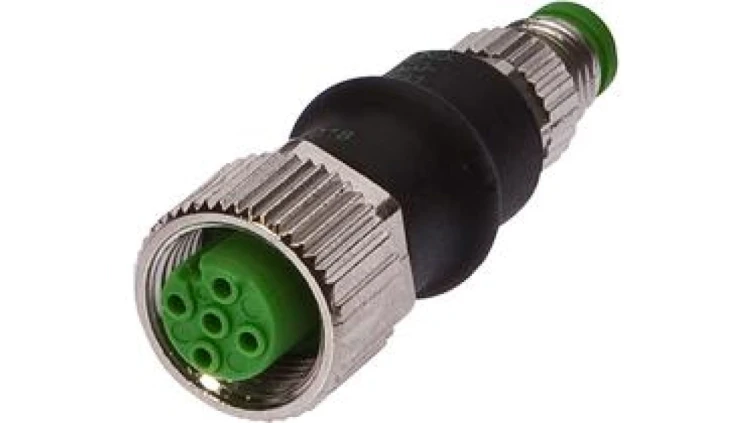 Złącze M12 proste żeńskie 4pin M8 proste męskie 4pin 24V -25-85 stC IP67 VK000041