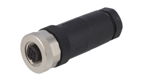 Złącze okrągłe M12 żeńskie proste nieekranowane 5pin 60V PG9 T4110002051-000