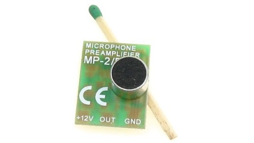 Mikrofon CCTV moduł audio 20Hz-18kHz regulowany MP-2/R