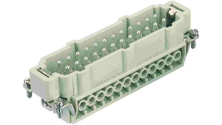 Złącze HAN prosotkątne męskie 24pin 16A 90V 09360242601