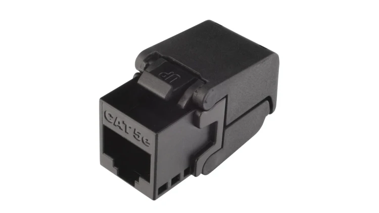 Keystone Solarix CAT5E UTP RJ45 czarny samozaciskowy SXKJ-5E-UTP-BK-SA
