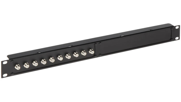 Gniazdo dystrybucyjne 10x Gniazdo F Rack 19 G-10F/R19