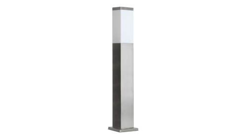 Oprawa oświetleniowa zewnętrzna, stojąca Inox Kwadratowa SS802-650, E27 max 40W, kolor srebrny, 0438621