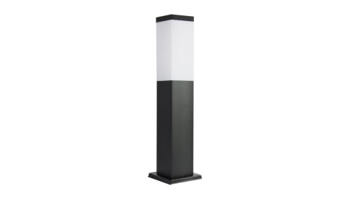 Oprawa oświetleniowa zewnętrzna, stojąca Inox Kwadratowa SS802-450 BL, E27 max 40W, kolor czarny, 0438621